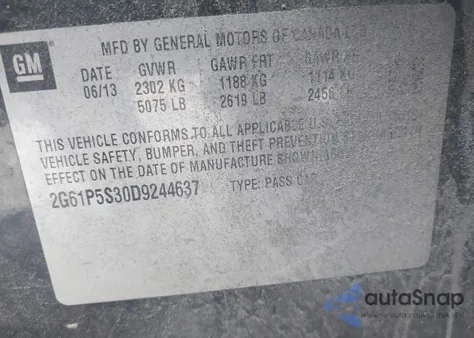 2013 Cadillac Xts Luxury from USA, damaged, VIN 2G61P5S30D9244637